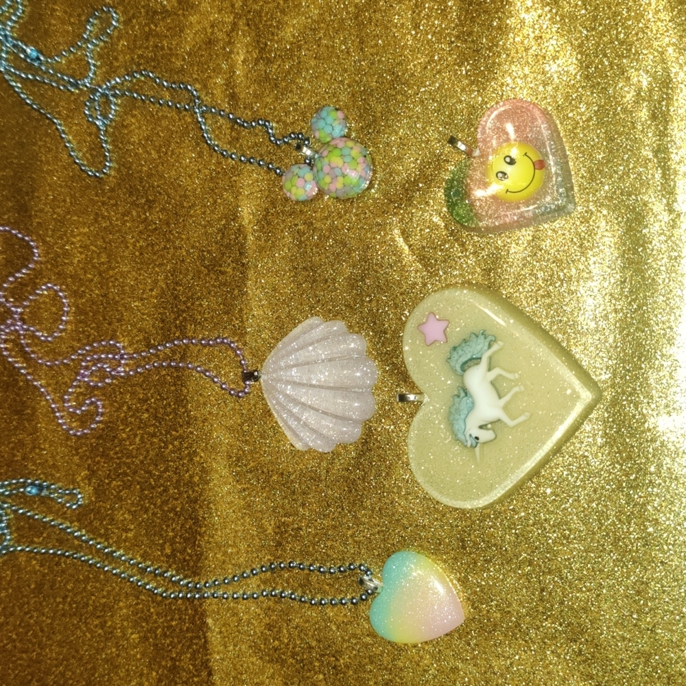 Lot of Girls Necklaces/Pendants Interchangeable